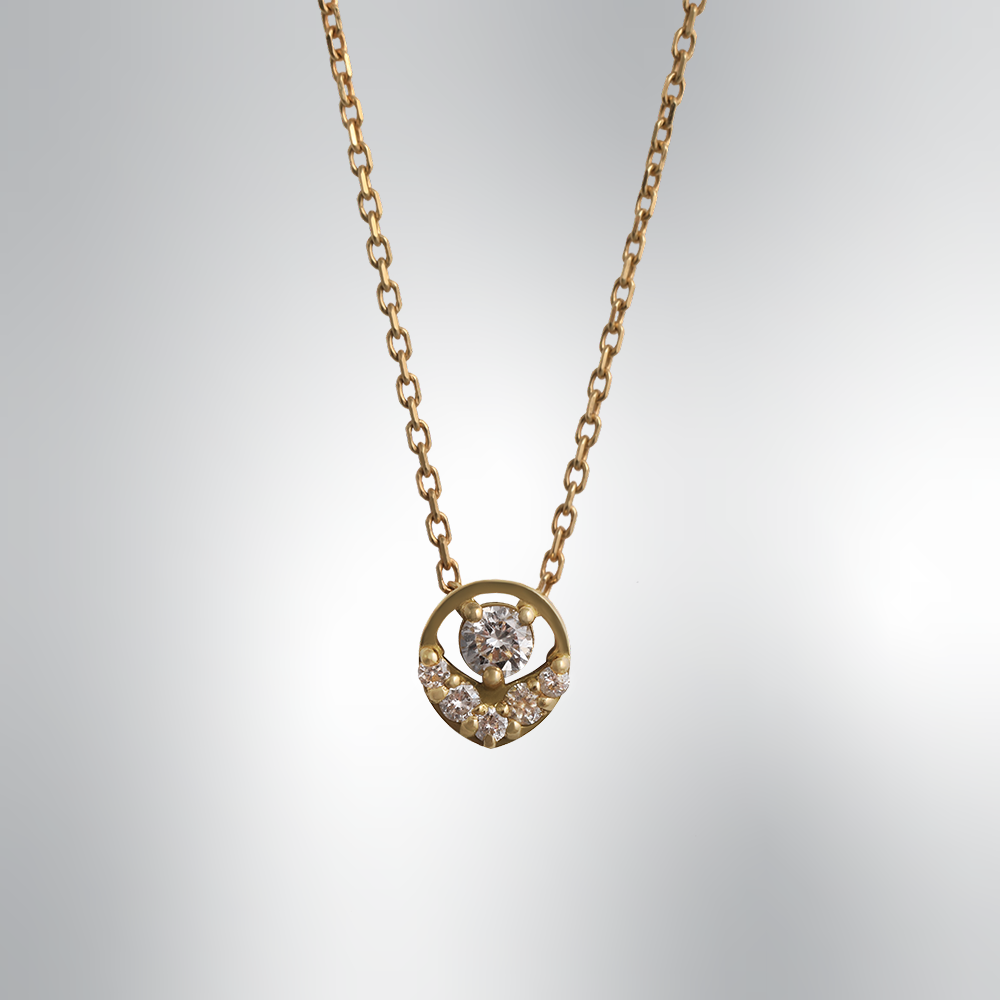 SINGLE DIAMOND MOTIF PENDANT | PETITE HAALA