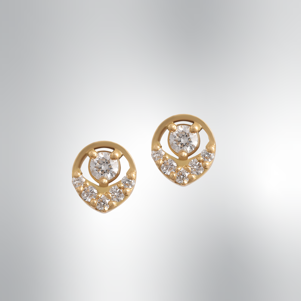 DIAMOND STUD EARRINGS | PETITE HAALA